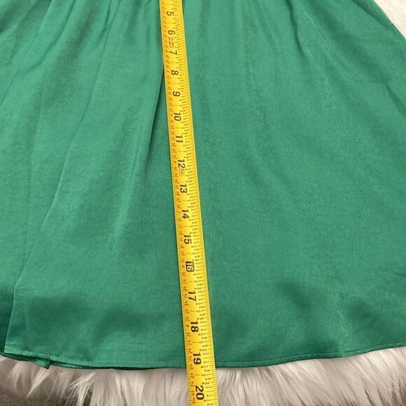 Lulus Green Sweetheart Neck Flutter Sleeve Mini Dress Size M - Picture 8 of 11